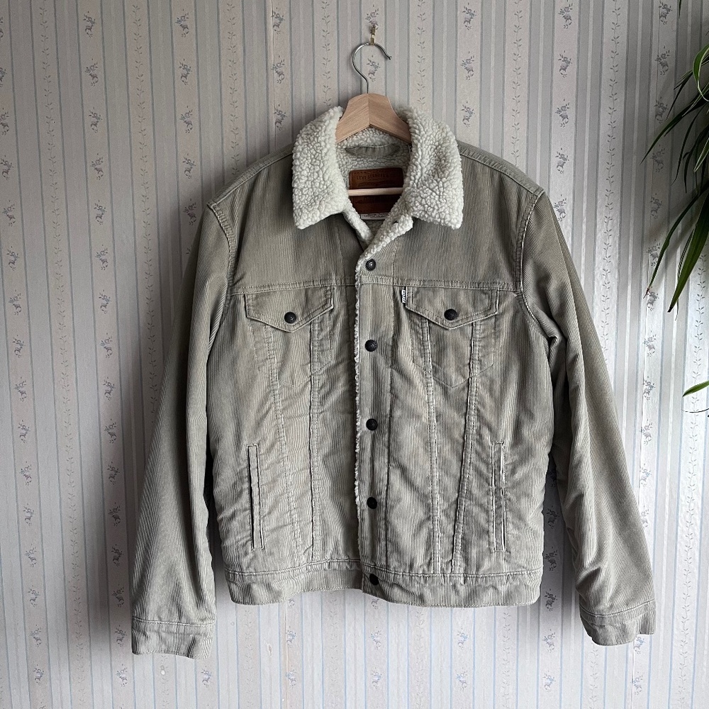 Levis Corduroy Sherpa Trucker Jacket